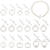   8 Styles Brass Toggle Clasps KK-PH0010-65-1