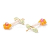 Glass Beaded Pendants GLAA-K060-02G-03-2