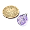 Transparent Glass Pendants PALLOY-JF02471-4