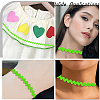 Gorgecraft 4 Cards 2 Styles  Polyester Wavy Fringe Trim Ribbon DIY-GF0009-48D-5