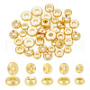 40Pcs 5 Styles Brass Spacer Beads KK-LP0001-14-1