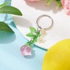 Fruits & Leaf Acrylic Pendant Keychain KEYC-JKC00680-04-2