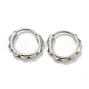 316 Surgical Stainless Steel Hoop Earrings EJEW-D096-17B-AS-1