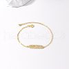 Elegant Brass Oval Link Bracelets WT9592-1-4