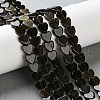 Natural Golden Sheen Obsidian Beads Strands G-M403-A46-02-1