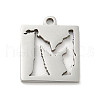 Non-Tarnish 304 Stainless Steel Pendants STAS-H184-11P-1