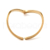 304 Stainless Steel Open Cuff Rings for Women RJEW-N048-04G-3