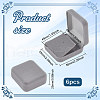 Flocking Plastic Badge Storage Box CON-WH0105-04B-2