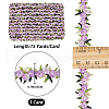 15 Yards Flower Polyester Embroidery Lace Ribbon OCOR-WH0070-77D-2