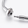 Tarnish Resistant 304 Stainless Steel European Style Bracelet Making STAS-E428-07B-P-2