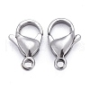 Tarnish Resistant 304 Stainless Steel Lobster Claw Clasps X-STAS-F182-01P-A-3