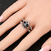 Tibetan Style Alloy Finger Rings FS-WG69790-01-1