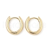Oval Brass Hoop Earrings EJEW-D320-09G-4