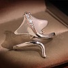 Zinc Alloy Micro Pave Rhinestone Adjustable Cuff Rings for Women FS-WGFD6D6-01-2