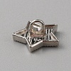 1-Hole Alloy Rhinestone Shank Buttons BUTT-WH0020-33P-2