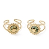 Natural Gemstone Sun Open Cuff Ring STAS-E125-04G-2