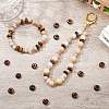 SOFPLATE 30Pcs Natural Tiger Eye European Beads G-SP0001-01A-02-4
