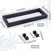 CHGCRAFT 4Pcs Polyethylene(PE) 3D Floating Frame Display Holder CON-CA0001-018-2