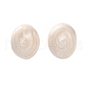 Brass Enamel Stud Earrings EJEW-P308-09B-G-2