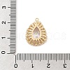 Brass Micro Pave Cubic Zirconia Pendants KK-E791-02G-3