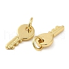 Rack Plating Brass Cubic Zirconia Charms X-KK-Q795-07G-2