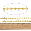 Handmade Faceted Natural White Jade Beaded Chains CHC-L050-01G-02-2