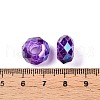 Baking Paint Transparent Glass European Beads GPDL-N005-C14mm-A05-3