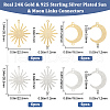 Beebeecraft 24Pcs 4 Styles Brass Connector Charms KK-BBC0007-32-2