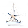 Mediterranean Style Natural Wood Display Decorations DJEW-H005-03B-2