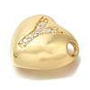 Rack Plating Brass Micro Pave Cubic Zirconia Pendants KK-I722-04G-Y-2