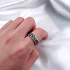 Alloy Adjustable Open Cuff Rings FS-WG8E8AD-01-3