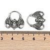 Bat 316 Surgical Stainless Steel Hoop Earrings EJEW-G416-31AS-5