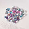 Transparent Spray Painted Glass Charms GLAA-YW0001-12-7