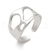 304 Stainless Steel Open Cuff Rings for Unisex RJEW-Q003-03P-2