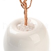 Natural Rose Quartz Chips Tree of Life Decorations DJEW-C016-02L-3