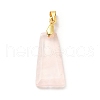 Natural Rose Quartz Pendants G-C045-01H-G-2