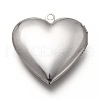 316 Stainless Steel Locket Pendants STAS-P268-07P-1