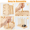 Wood Adjustable Cup Lid Holder ODIS-WH0043-88-6