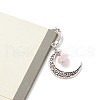 Mixed Natural Gemstone Raw Beads Bookmarks AJEW-JK00201-3