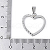304 Stainless Steel Pendants STAS-S162-23P-3