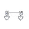 316L Surgical Stainless Steel Nipple Rings WGB2C7E-05-1