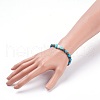 Synthetic Turquoise(Dyed) Stretch Bracelets BJEW-JB03747-01-3