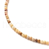 Natural Crackle Agate Beaded Necklaces for Women NJEW-JN03789-04-4