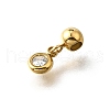 304 Stainless Steel Rhinestone Charms STAS-H202-28G-2
