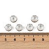 Brass Rhinestone Spacer Beads X-RB-A014-Z8mm-17S-5