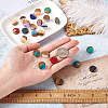 Craftdady Resin & Walnut Wood Stud Earring Findings MAK-CD0001-06-8
