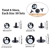   40 Sets 4 Style Plastic Doll Safety Eyes DOLL-PH0001-29-5