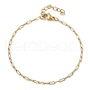304 Stainless Steel Paperpclip Chains Bracelets for Women BJEW-U043-01G-4