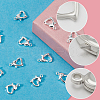 Beebeecraft 30Pcs Brass Lobster Claw Clasps KK-BBC0014-65S-6