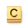 Ion Plating(IP) 304 Stainless Steel Square Slide Charms STAS-L132-16C-G-1